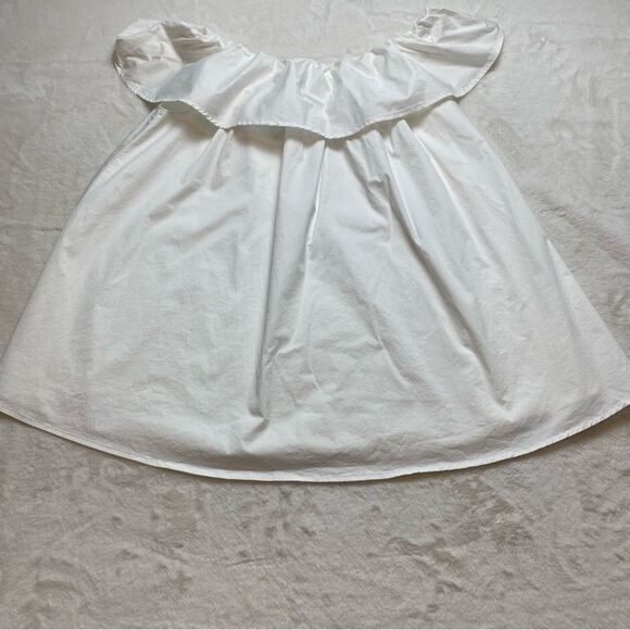 Hatch White Sleeveless Ruffled Elastic Neck Maternity Top Size OS - Picture 1 of 8